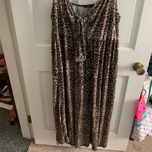 BooHoo size 26 Animal Print maxi dress